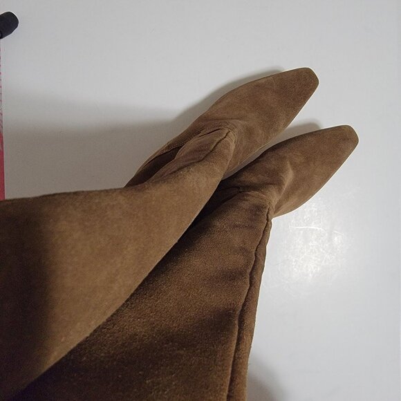 NEW Vince Camuto Cristen Knee High Boots Womens 7 Brown Suede Contemporary - Picture 5 of 11